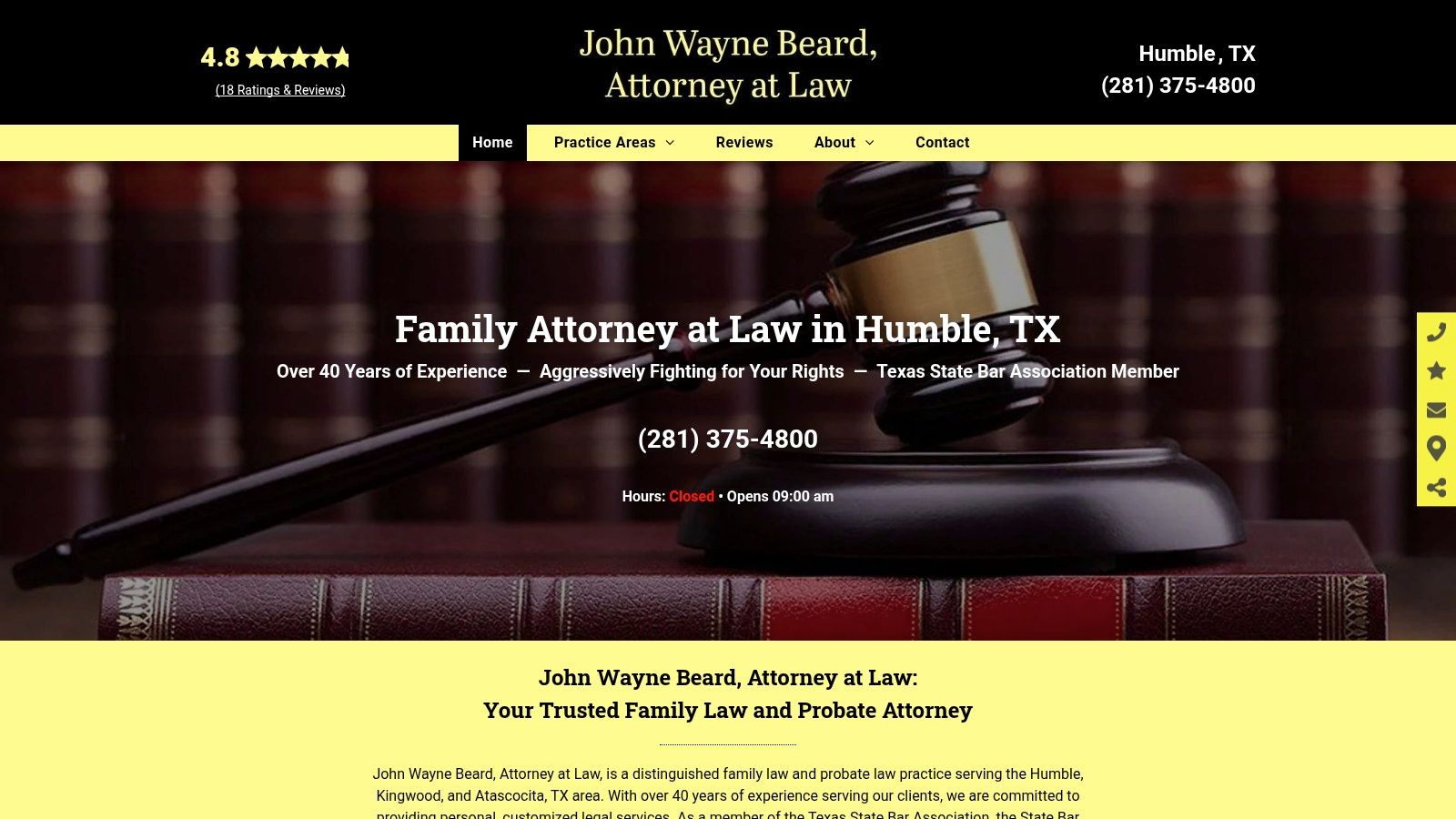 John Wayne Beard, Attorney at Law